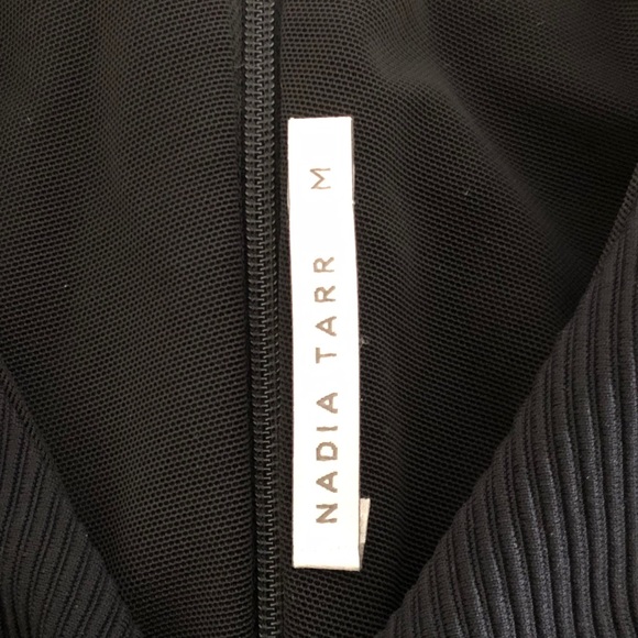 Nadia Tarr Ribbed Scuba Cocktail Dress, Black - Picture 6 of 6